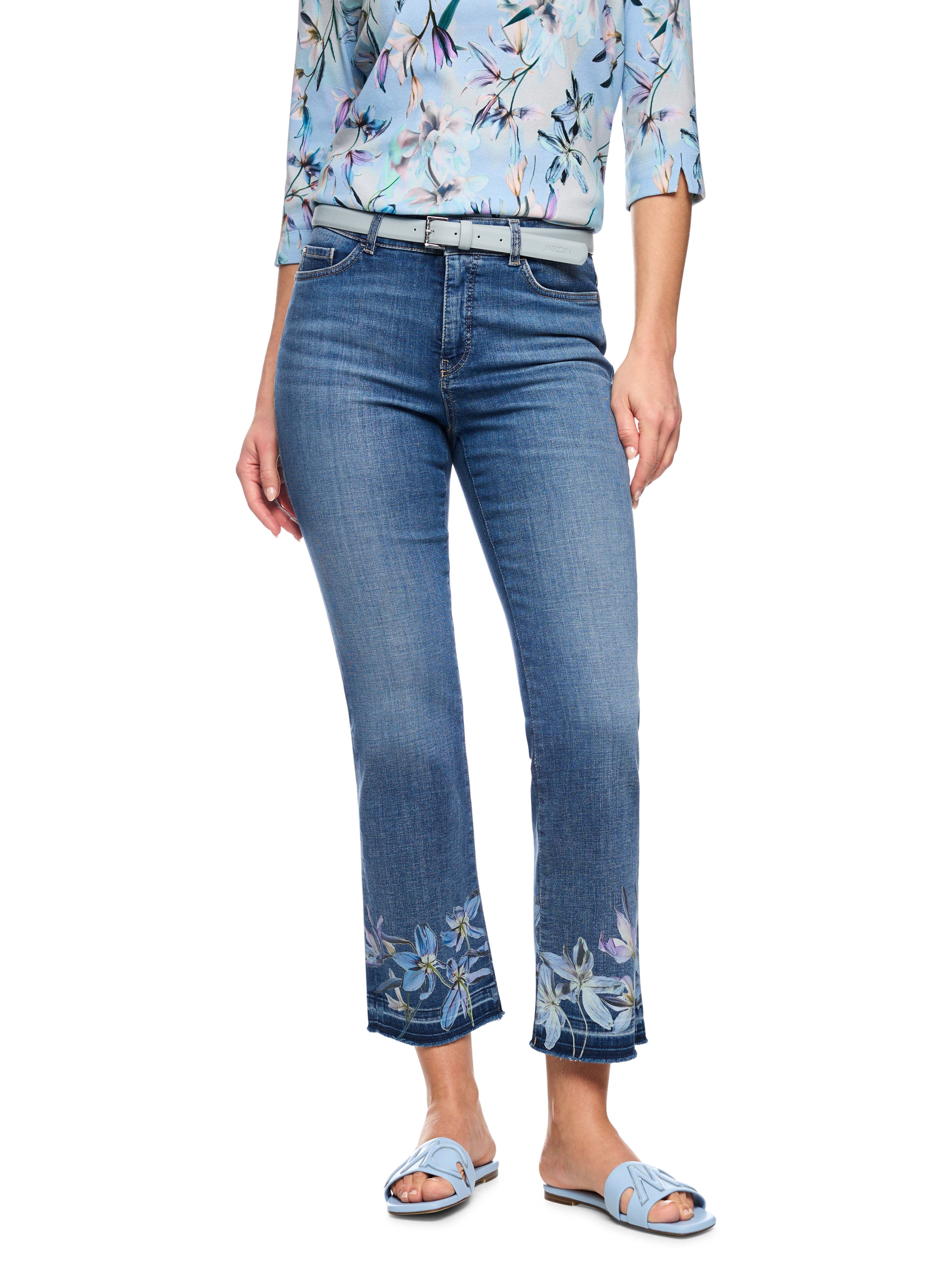 Marc Cain 7/8-Jeans Serene Hues Premium Damenmode Model FORLI Feminine Fit