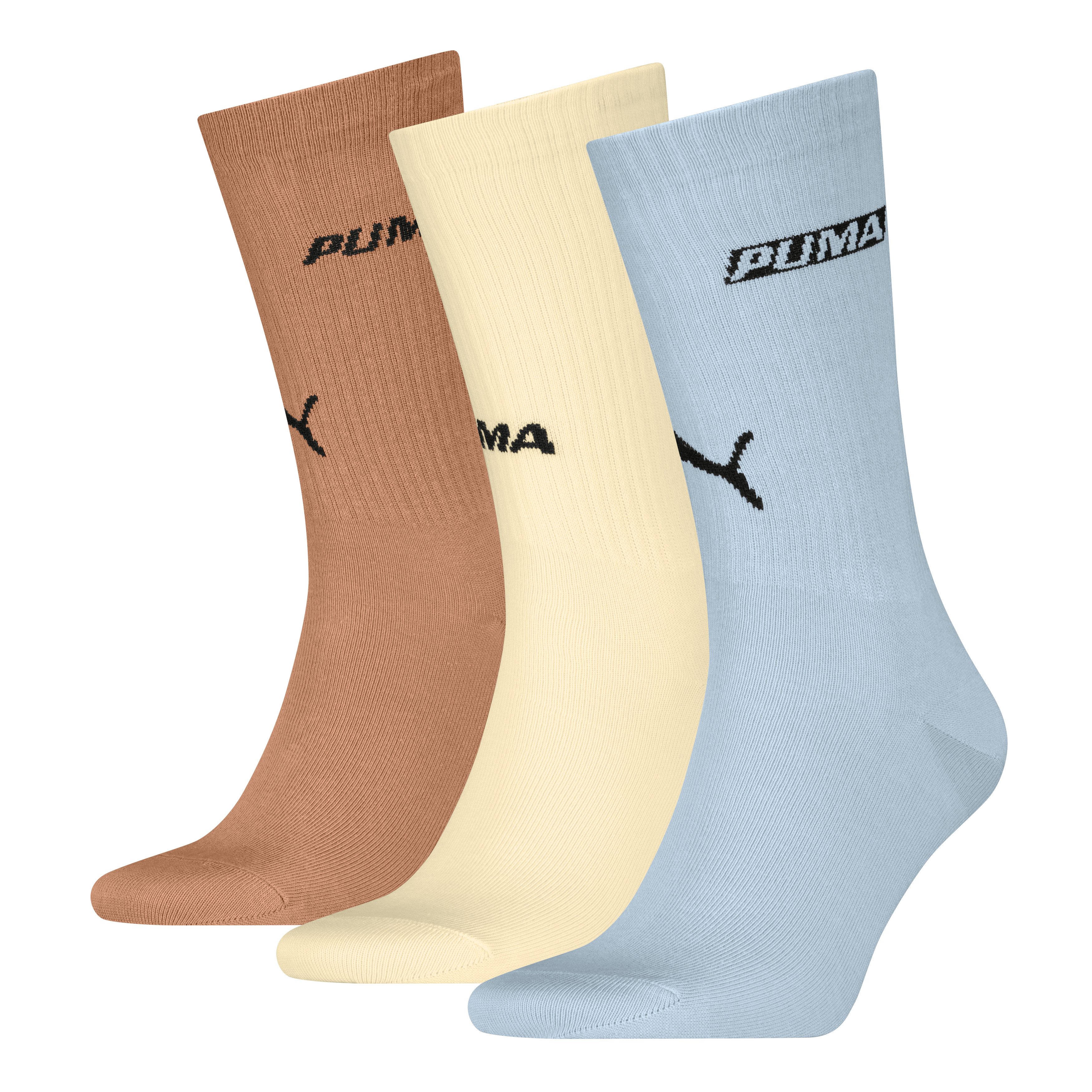 PUMA Socken PUMA UNISEX LOGO STACKING CREW SOCK (3 Paar)