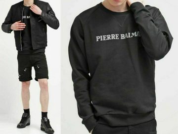 Balmain Sweatshirt Pierre Balmain Iconic Logo Sweatshirt Jumper Sweater Pullover schwarz