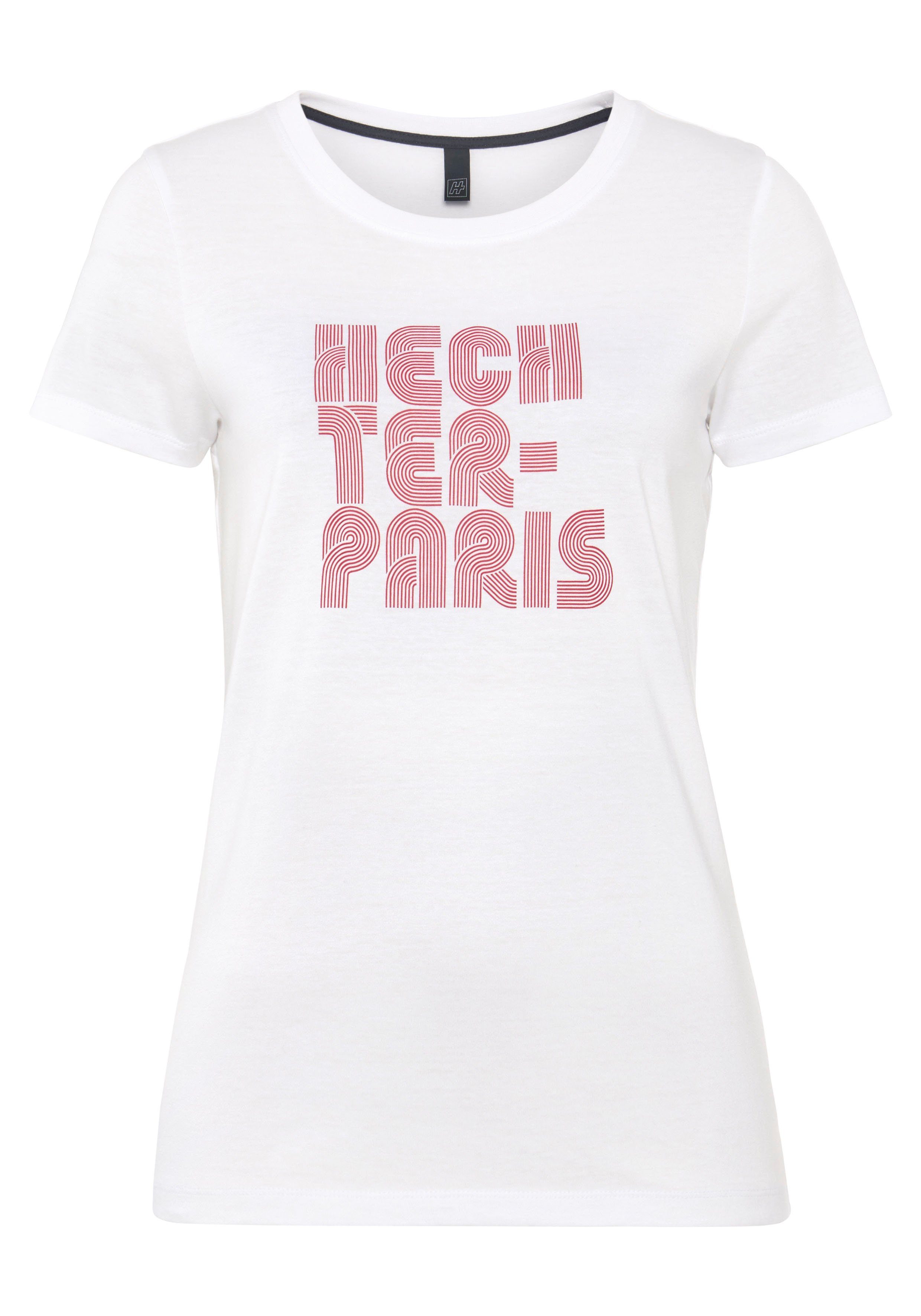 weiß-rot HECHTER Druck PARIS mit T-Shirt