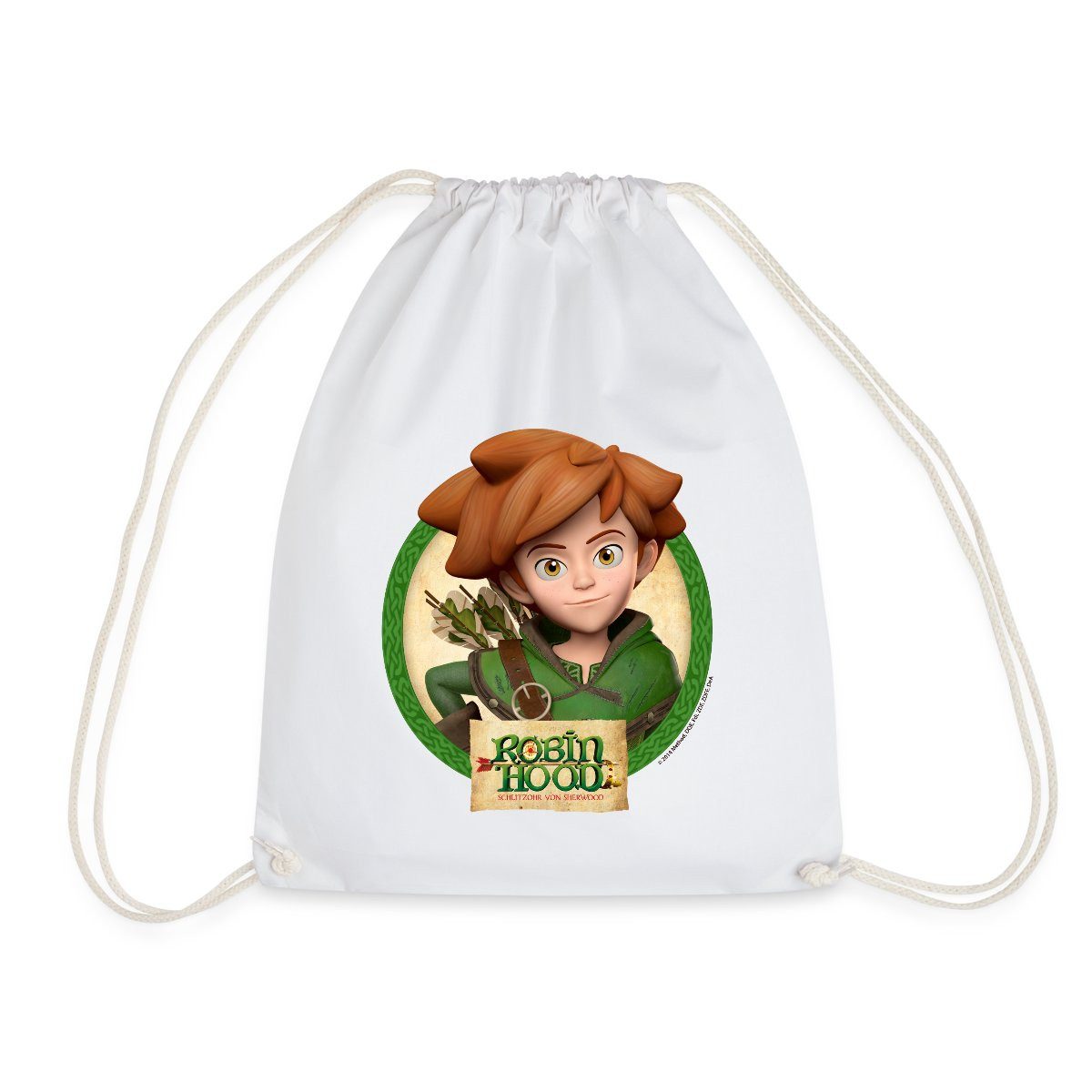 Turnbeutel Robin Hood Schlitzohr Von Sherwood Porträt Turnbeutel