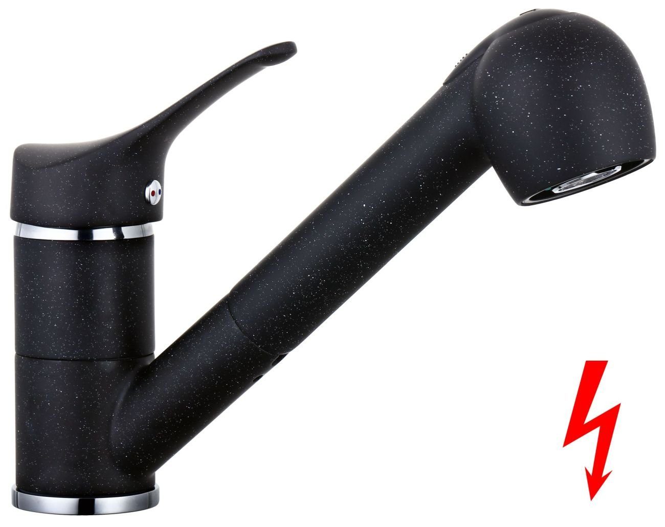 Tuganna Spültischarmatur Granit Niederdruck Küchenarmatur mit herausziehbar günstig online kaufen