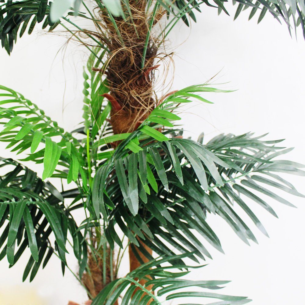 Kunstpalme Palmenbaum Kokos Palme Kunstpflanze Künstliche Pflanze Echtholz 170 cm Kokospalme, Decovego, Höhe 170 cm – Bild 5 von 5