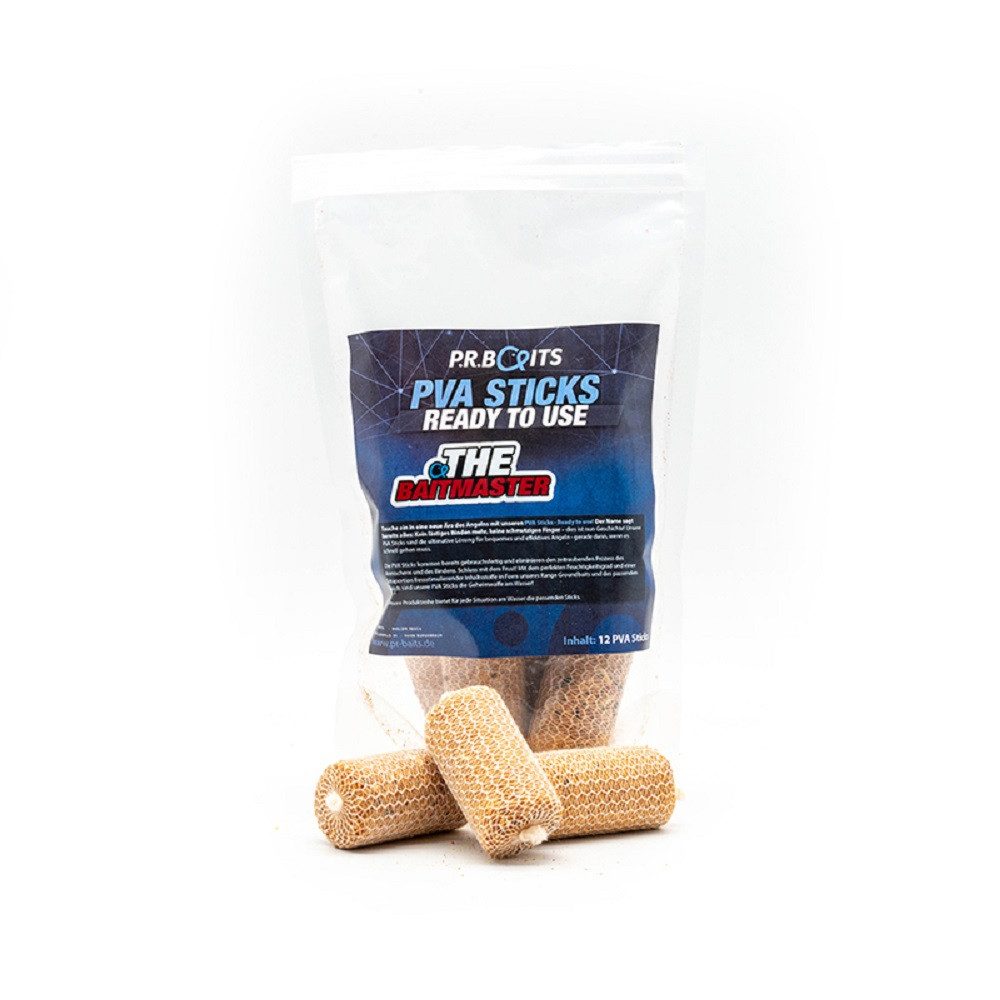 Kunstköder The Baitmaster PVA Sticks 12 Stück Karpfenangeln Köder Futter