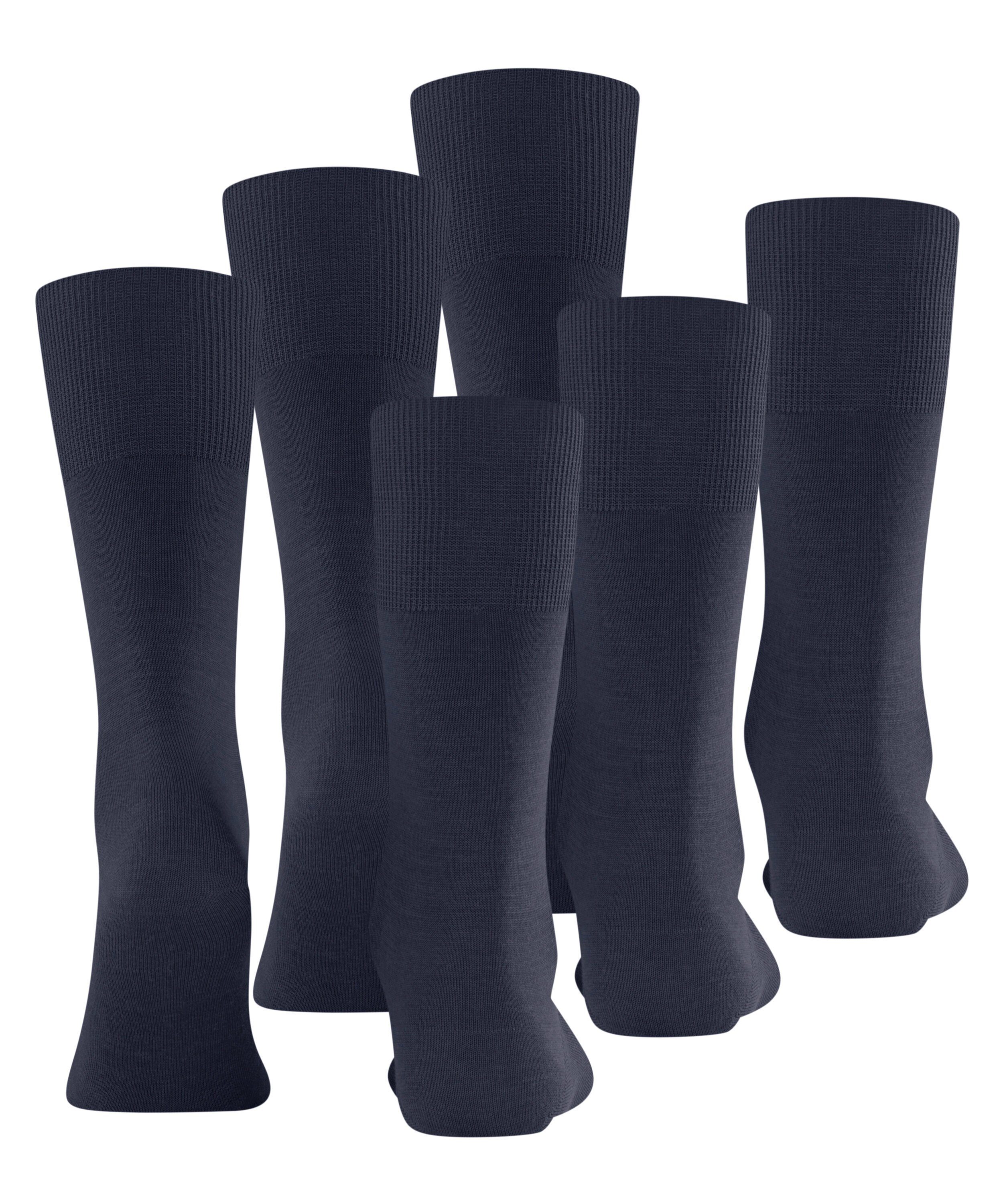 dark Airport FALKE (6370) (3-Paar) 3-Pack Socken navy