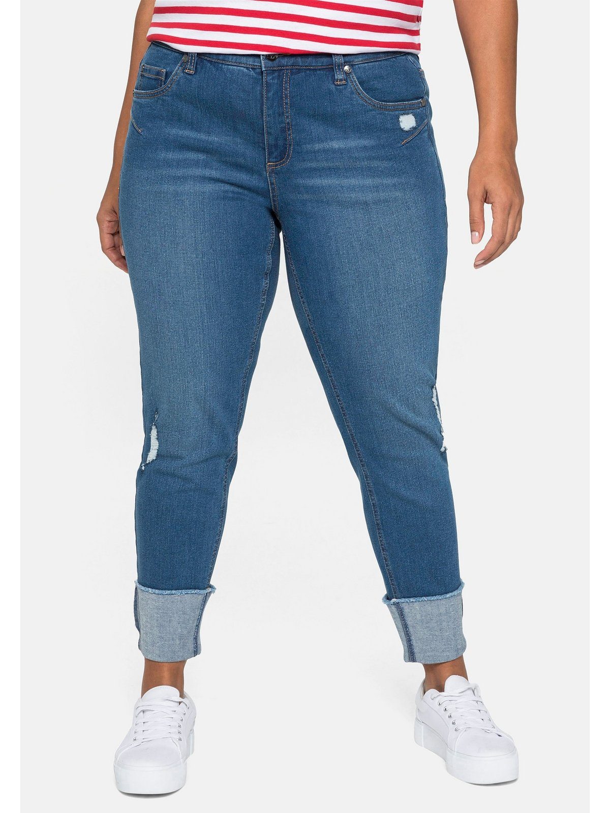 Stretch-Jeans Große Größen