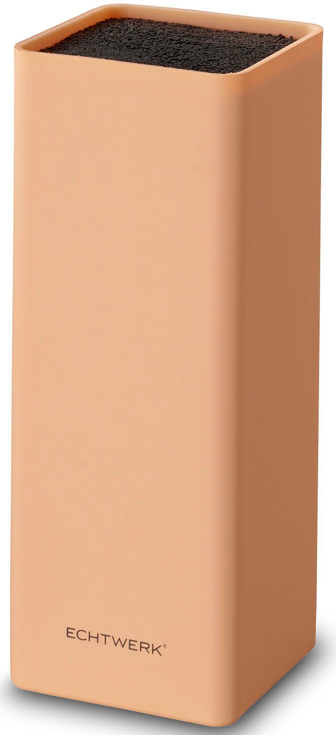ECHTWERK Messerblock Square (1tlg), platzsparende Messeraufbewahrung mit Borsteneinsatz, 30 cm