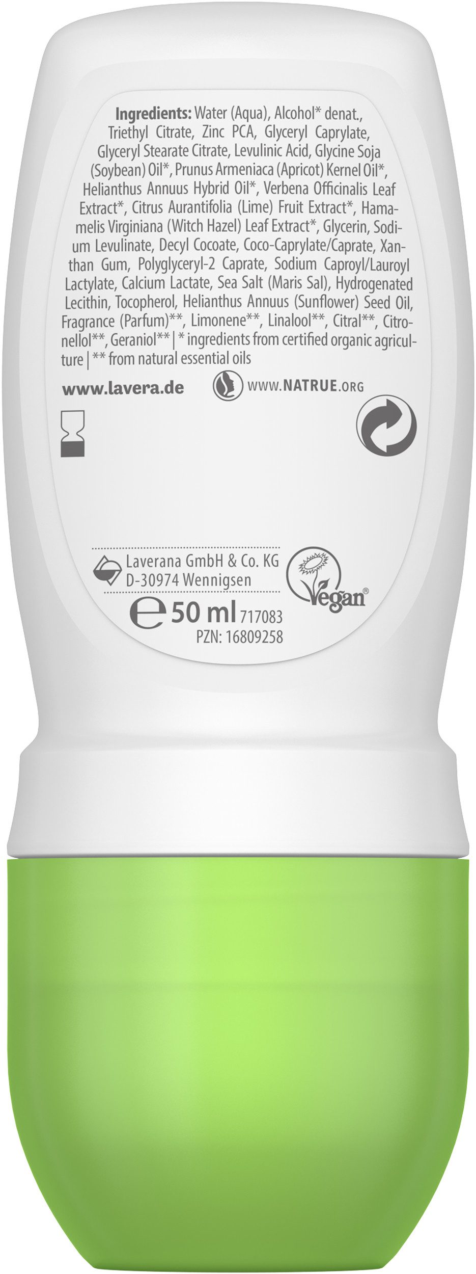 lavera Deo-Roller Deo Roll-on NATURAL & REFRESH