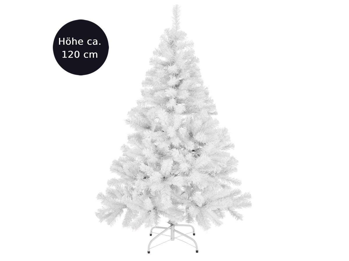 Christbaum künstlich Tannenbaum 120cm weiß Gravidus Baum Weihnachtsbaum Weihnachtsbaum Künstlicher