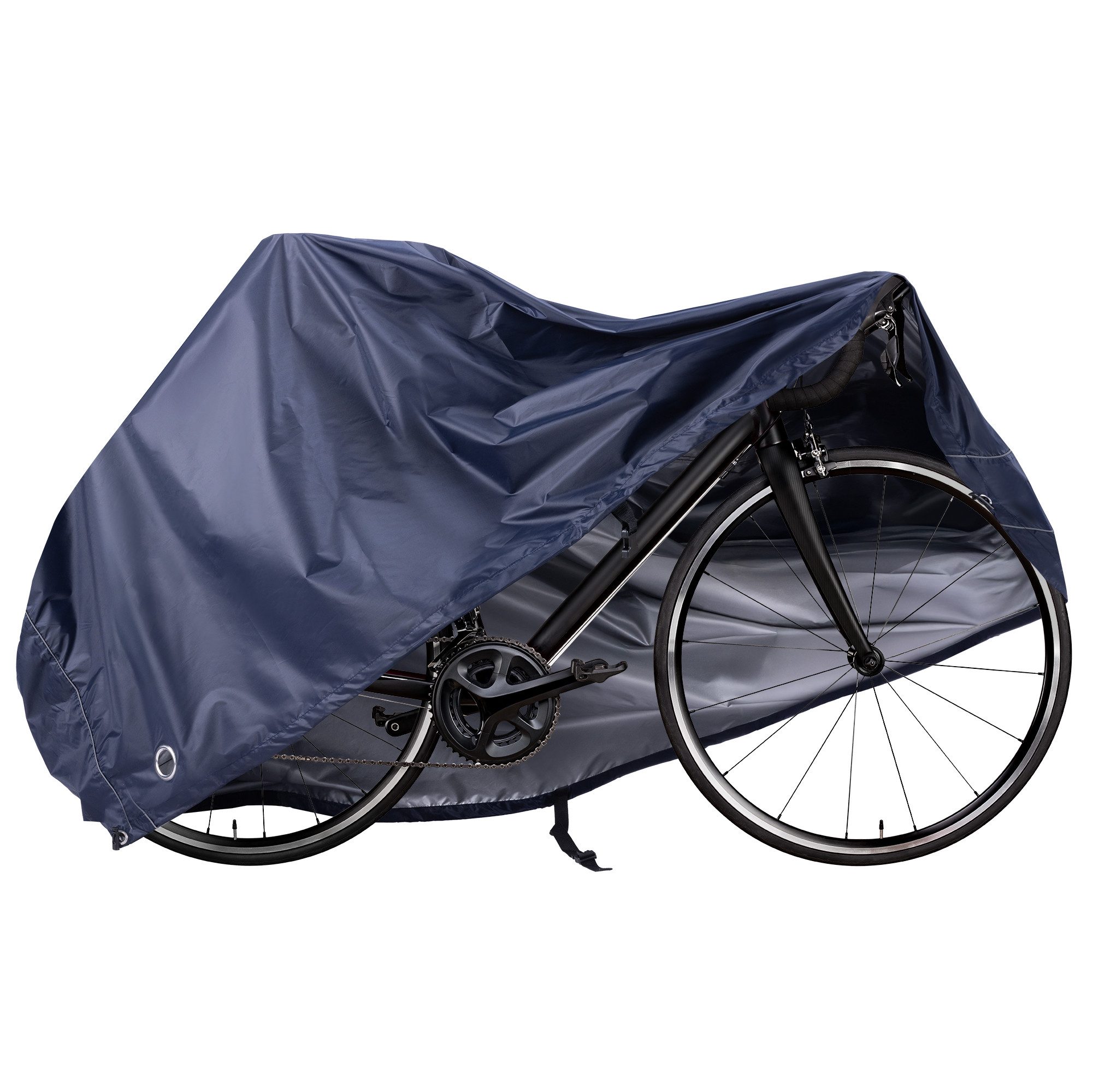 Navaris Fahrradschutzhülle Fahrradabdeckung L Navy - Wetterfeste Fahrradgarage - 210D Polyester (1-St)