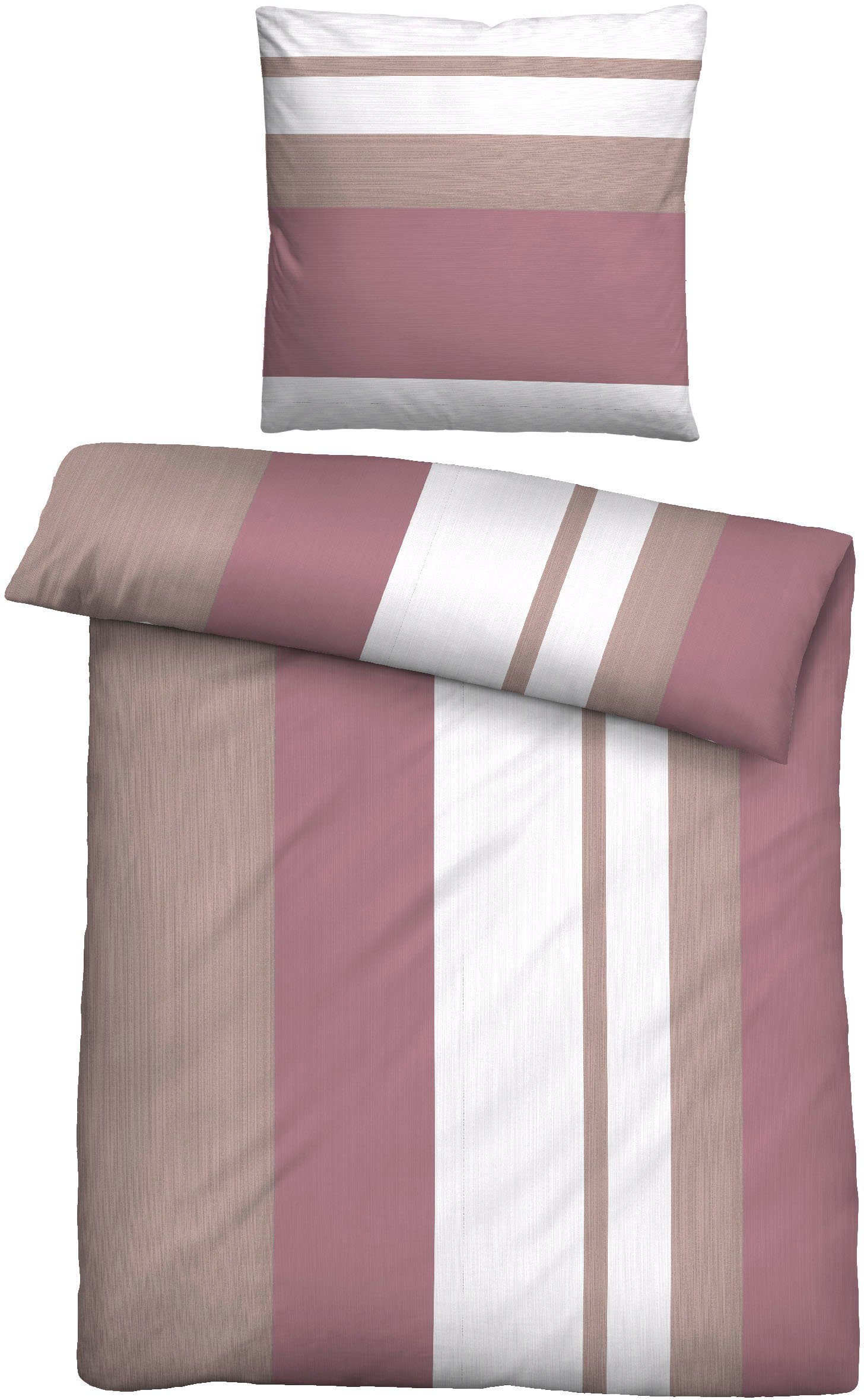 Castell - Markenbettwäsche Bettwäsche David, Fleece, 2 teilig, absolut flauschig, weich + wohlig warm, pflegeleicht, Reißverschlüsse
