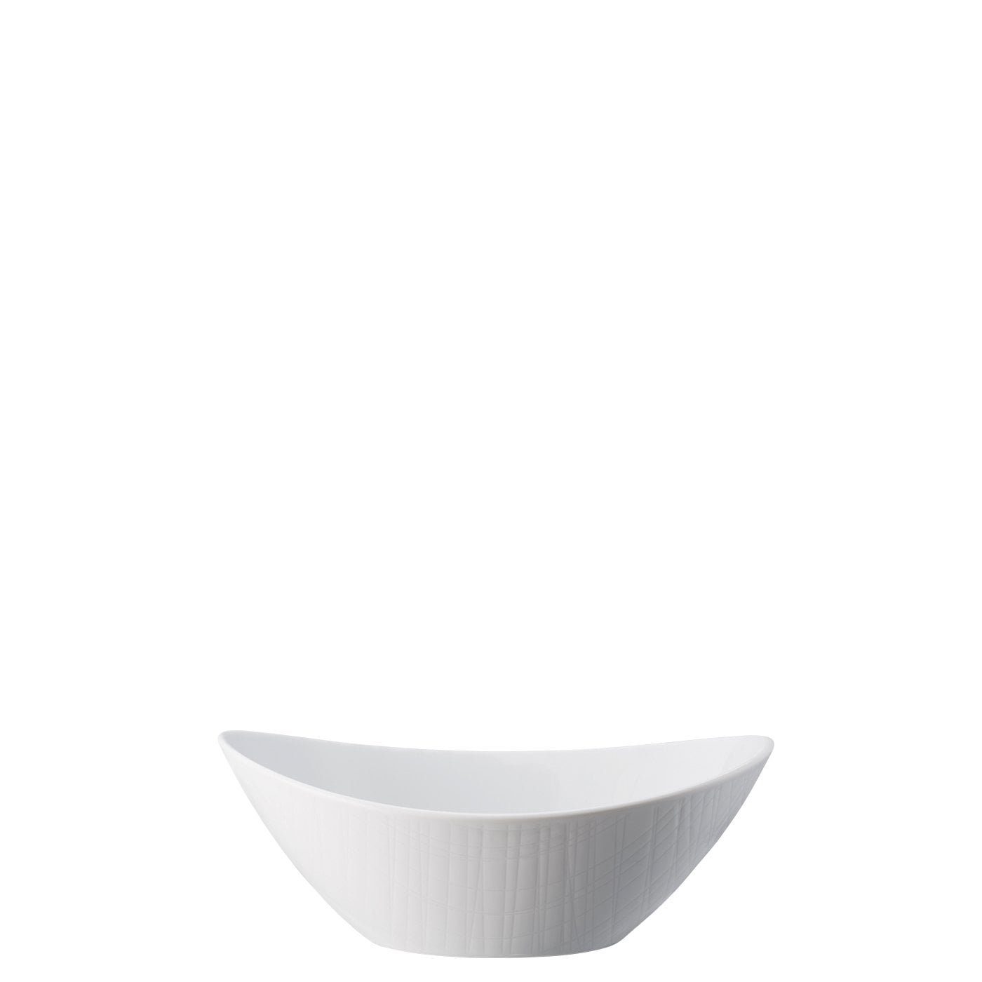 Rosenthal Servierschale Mesh Porzellan, Weiß (1-tlg) 15 oval cm, 20 Schale x