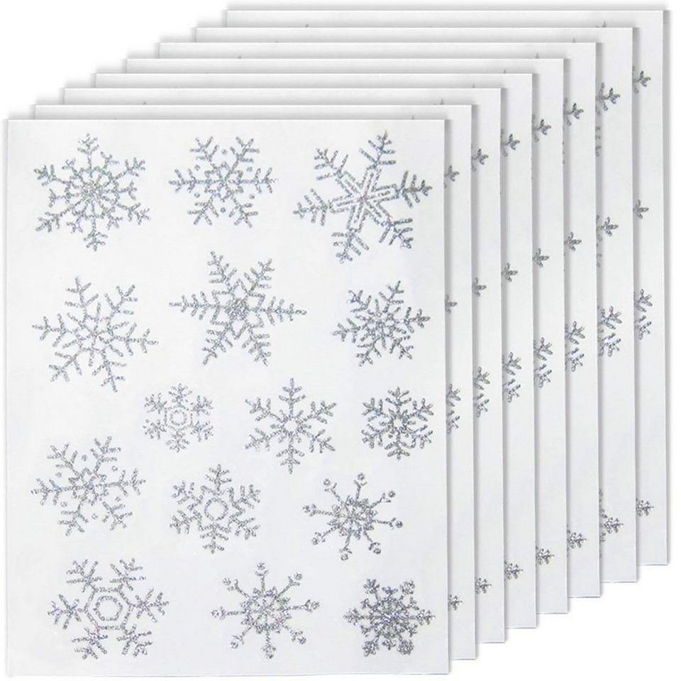 FOUORTUNATE-BEE Fensterdekoration 120-teiliges Set: Weihnachtliche Schneefl günstig online kaufen