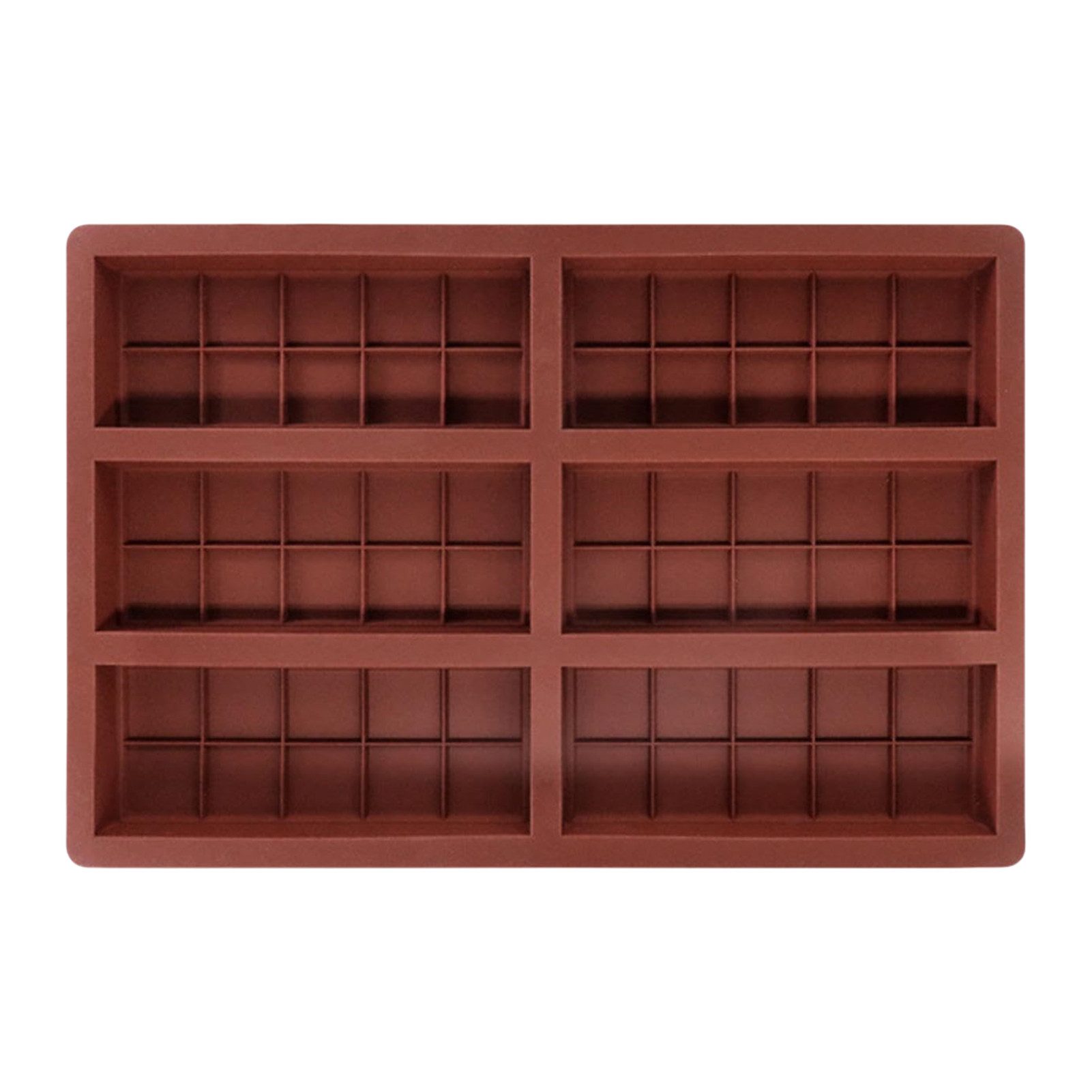 Vellora Schokoladenform Silikon-Schokoladenform mit 6 Gittern/12 Gittern, (1-tlg), Leicht zu entformen, geeignet für Schokolade und Fondant