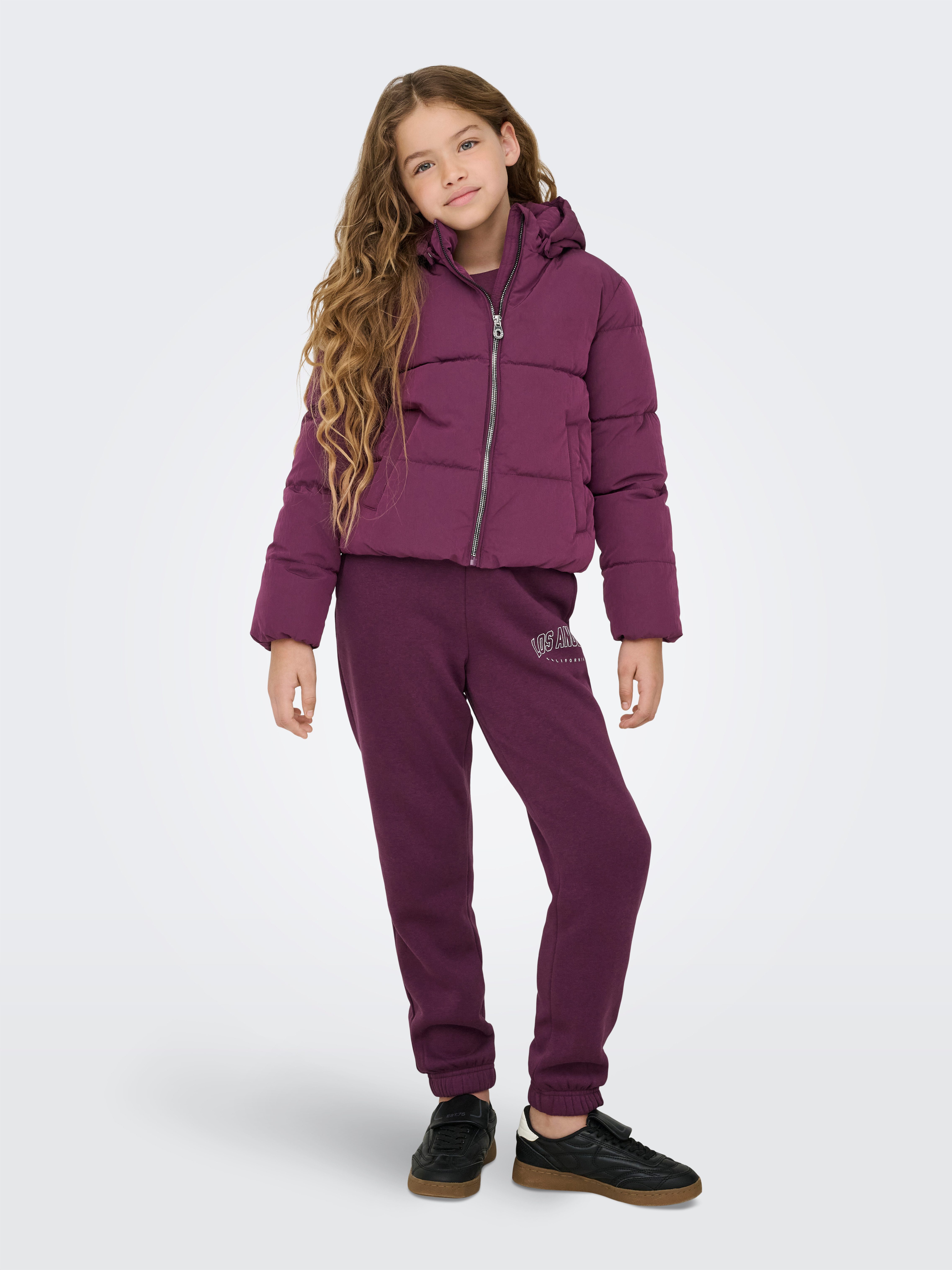 KIDS ONLY Steppjacke KOGDOLLY SHORT PUFFER JACKET OTW mit abnehmbarer Kapuze