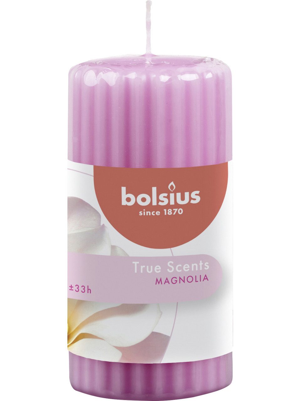 Bolsius Duftkerze Bolsius True Scents Duft Stumpenkerze geriffelt