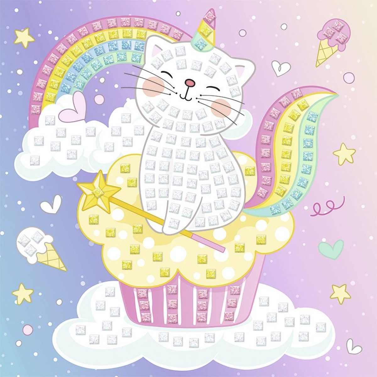 Ursus - Ludwig Bähr Bastelfilz Moosgummi Mosaik Glitter Kittycorn