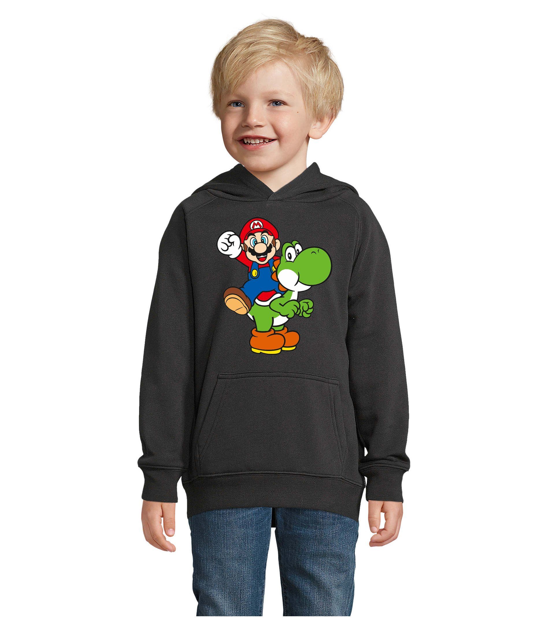 Blondie & Brownie Hoodie Kinder Yoshi & Mario Konsole Super Retro Luigi Kinder Hoodie Yoshi Mario Luigi Konsole Super Retro Gaming