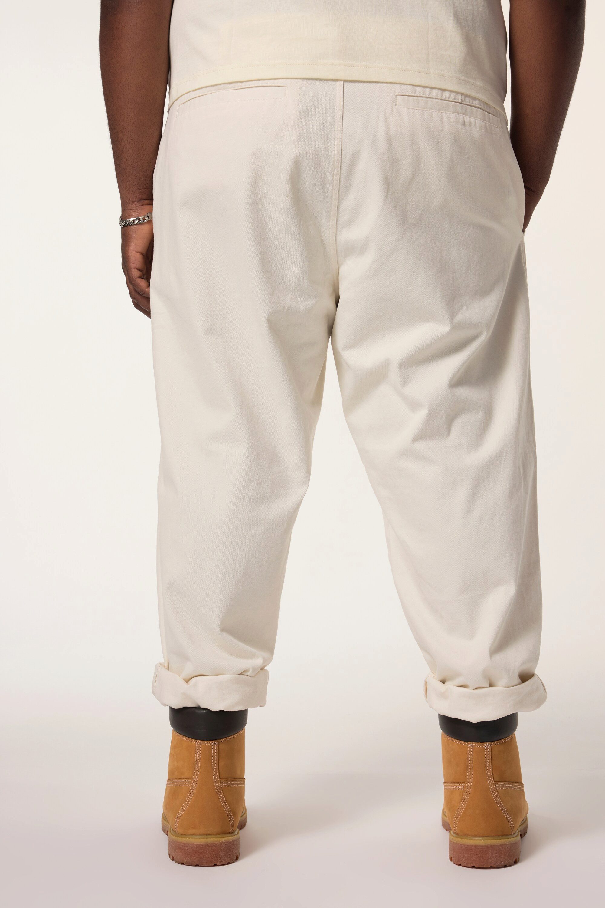 STHUGE Chinohose Bundfaltenhose Baggy Fit