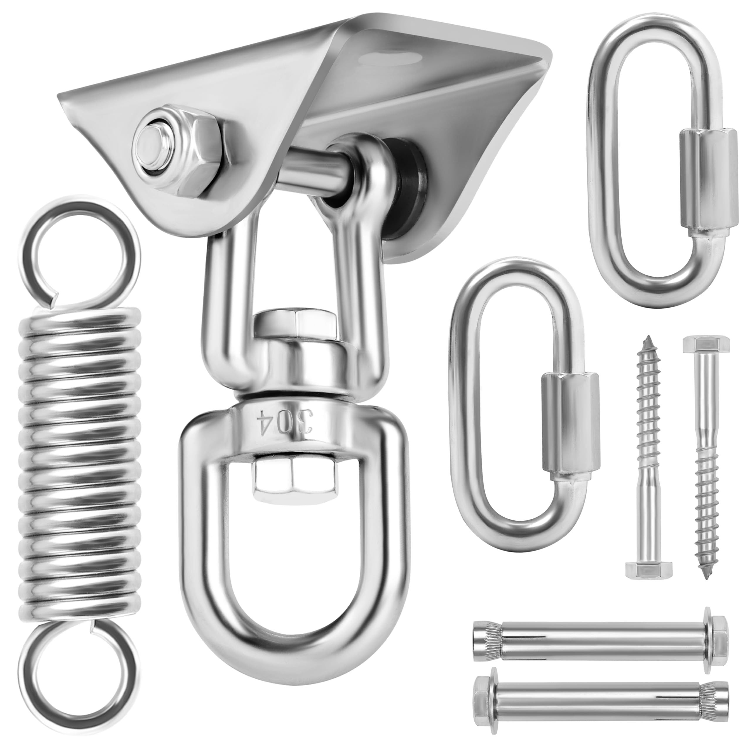 Spanngurt Belle Vous Deckenhaken Schwerlast Haken Set - 360° drehbare Schaukel