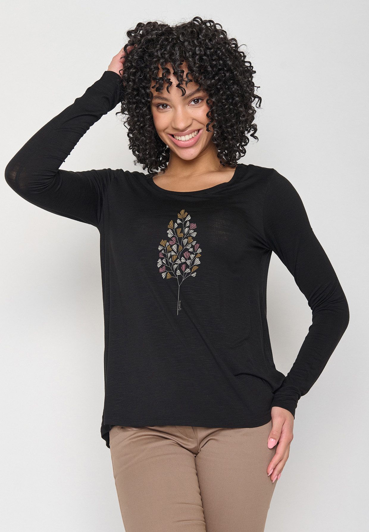 GreenBomb Longsleeve Mind Nature Fall Leaves Motiv Natur (1er-Pack)