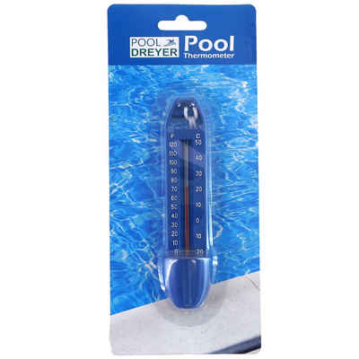 Annastore Schwimmthermometer Schwimmbad- und Teichthermometer, L 17 cm