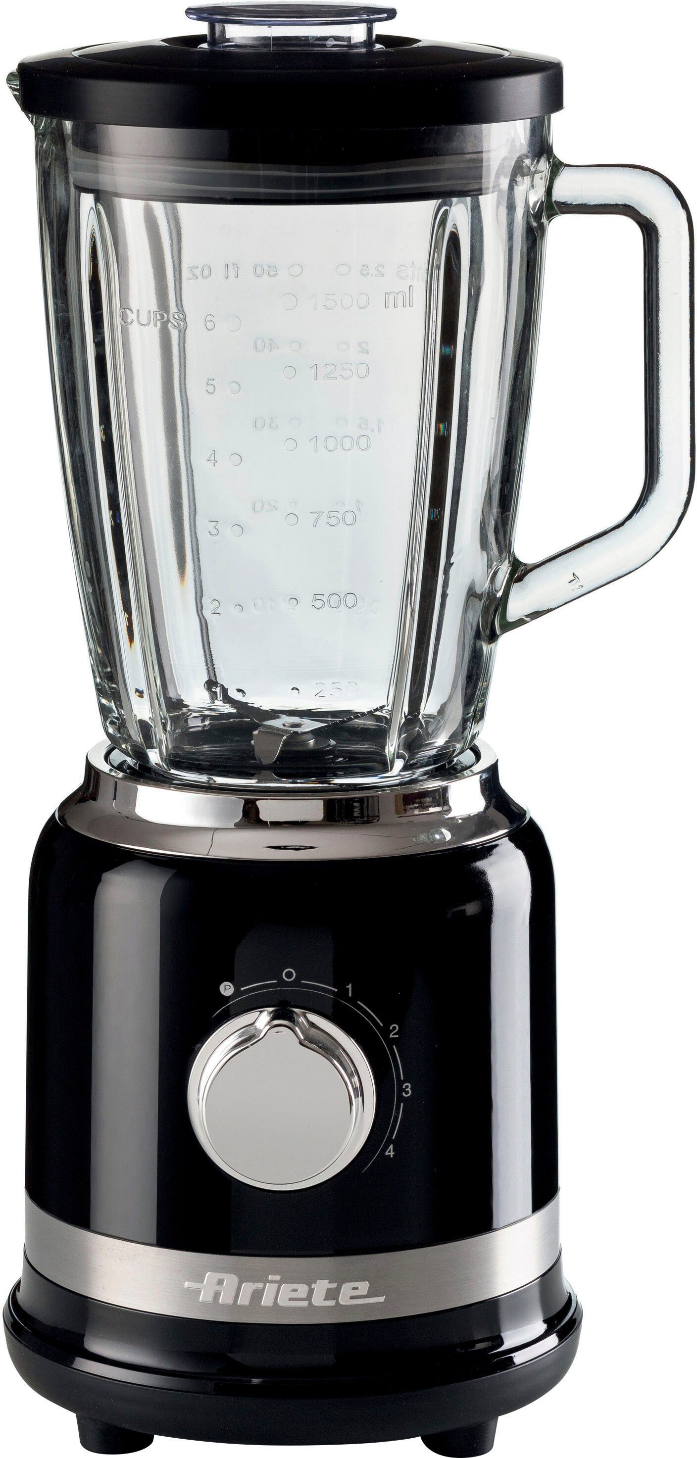 Ariete Standmixer 585BK Moderna schwarz, 1,5 L, 1000 W