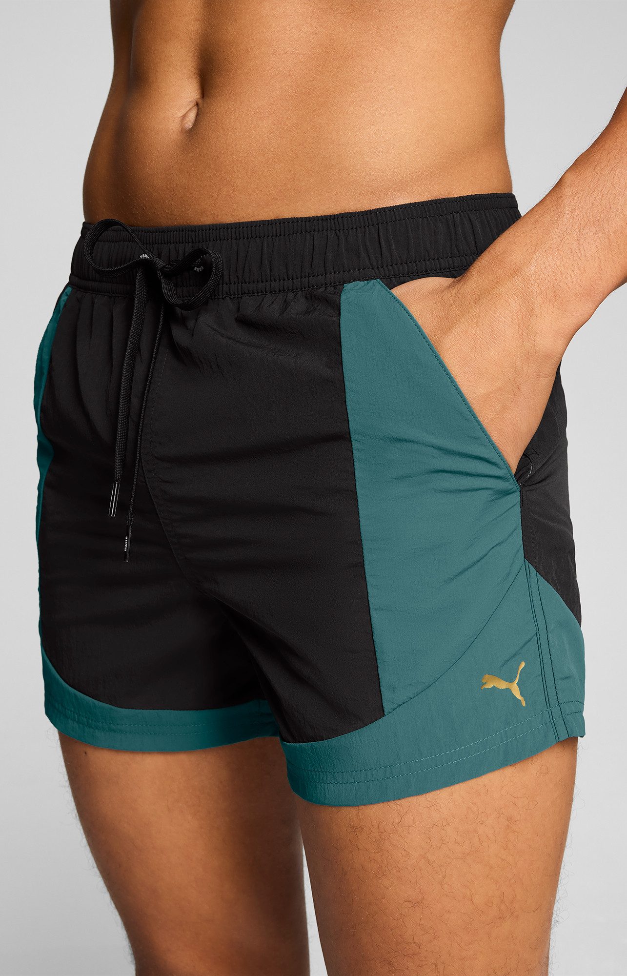 PUMA Badeshorts mit Kordelzug und seitlichen Taschen günstig online kaufen