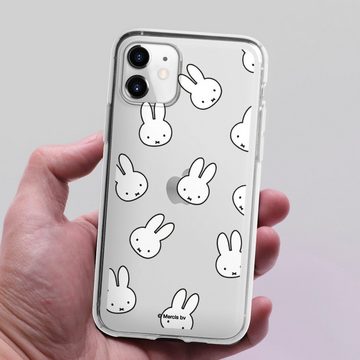 DeinDesign Handyhülle Miffy Muster transparent Miffy Pattern Transparent, Apple iPhone 11 Silikon Hülle Bumper Case Handy Schutzhülle
