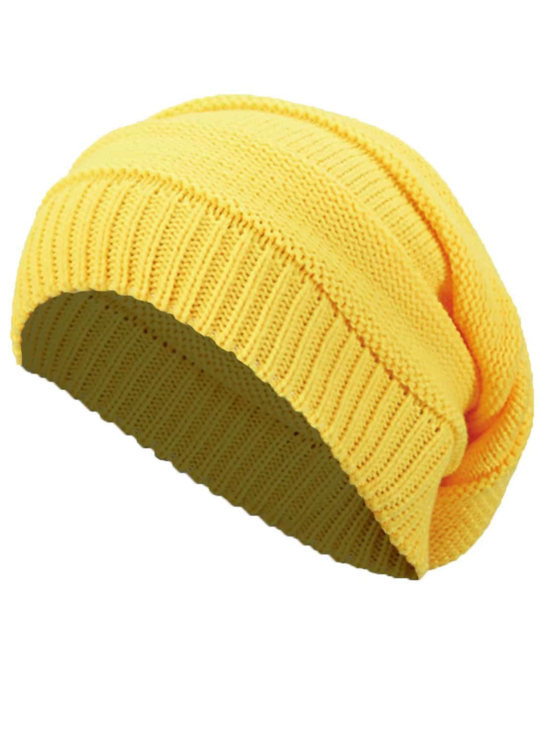 Beanie Long Beanie Wintermütze Damen Herren Strick Warm 30536