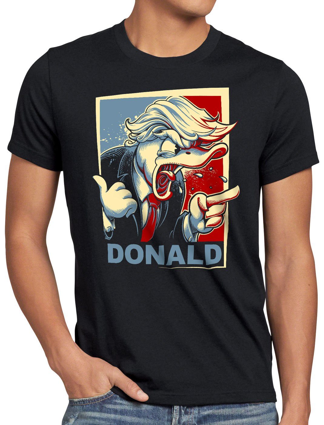 Der vereinigte Donald staaten T-Shirt usa style3 amerika Herren Print-Shirt von
