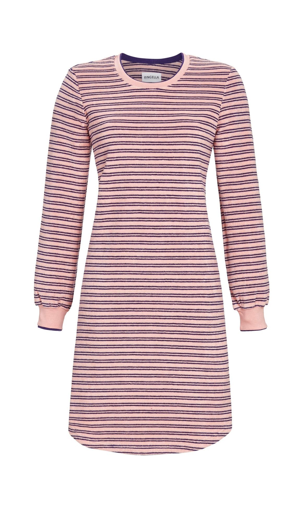 Ringella Nachthemd aus weichem Stretchfrottee, Langarm mit Strickbündchen P günstig online kaufen