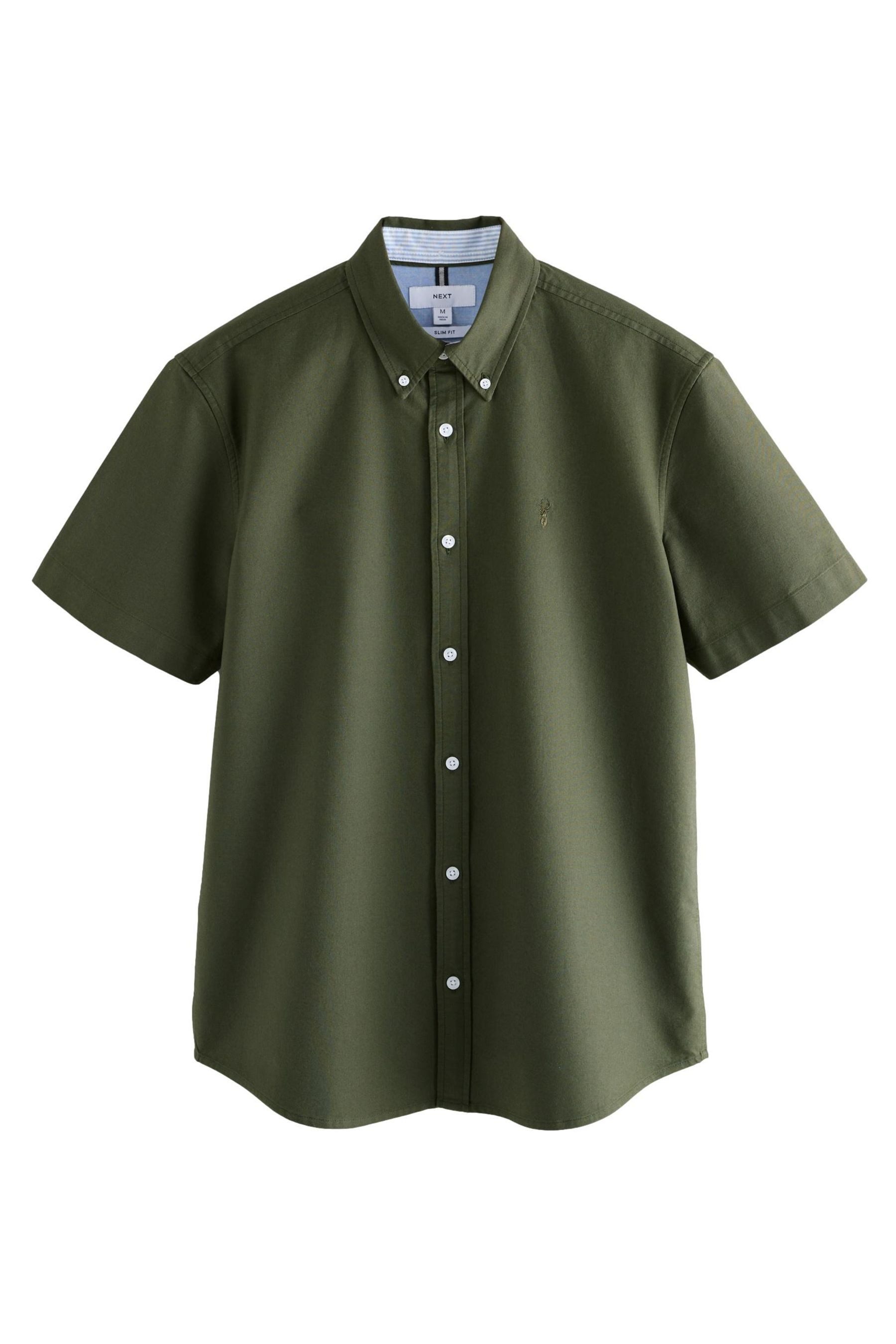 Next Kurzarmhemd Slim Fit Oxford-Kurzarmhemd (1-tlg) günstig online kaufen