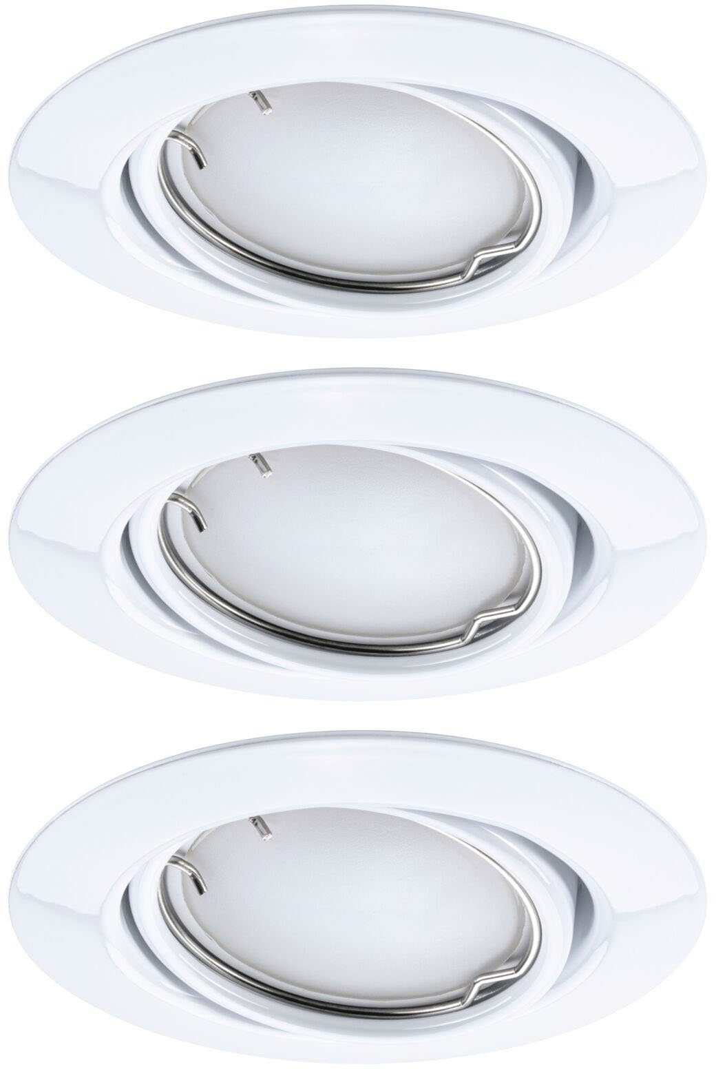 LED Basisset fest LED Einbauleuchte Weiß, Paulmann 230V 3x420lm integriert, Base Zigbee Tageslichtweiß,