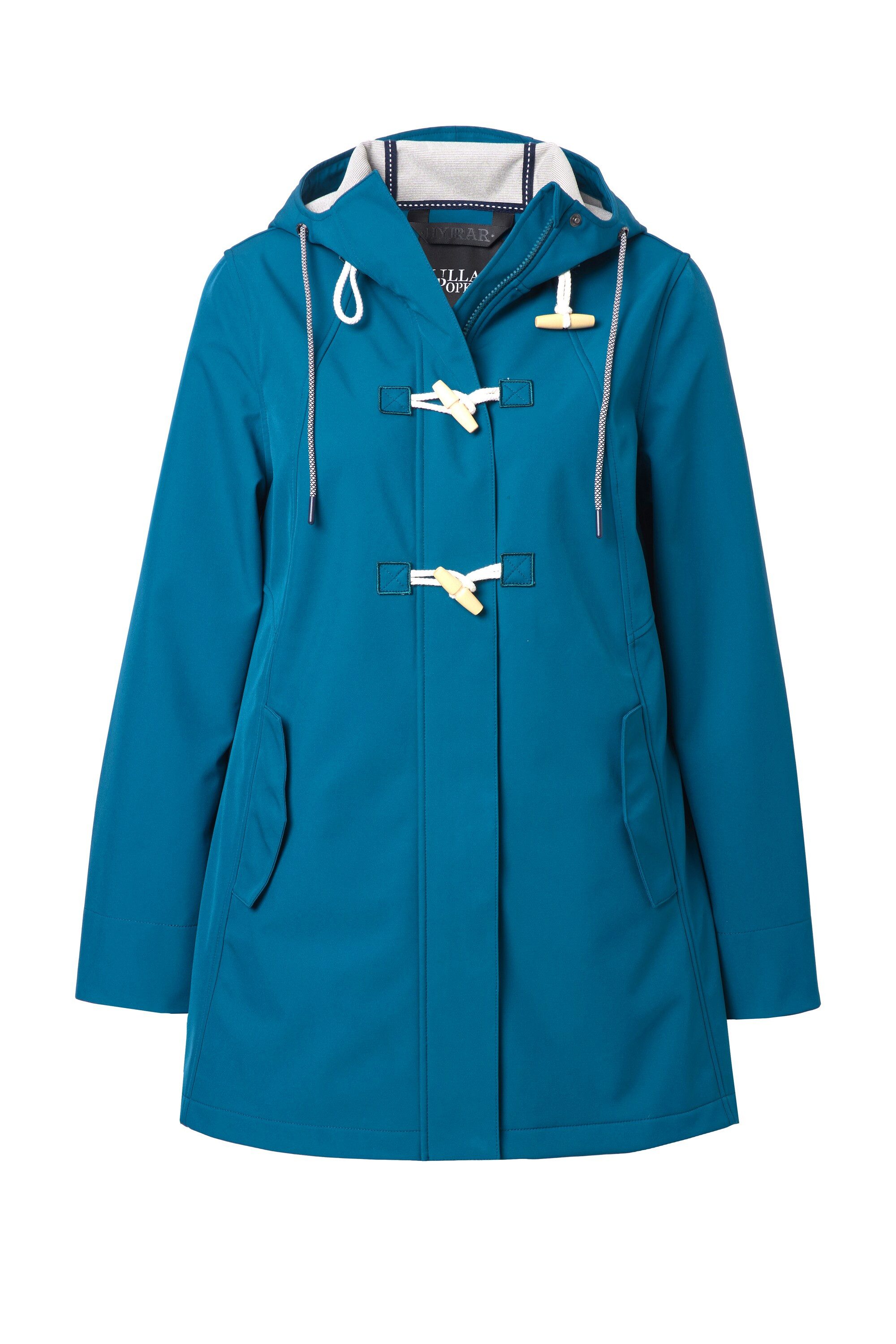 Ulla Popken Softshelljacke HYPRAR Softshelljacke wasserabweisend Knebelknöp günstig online kaufen