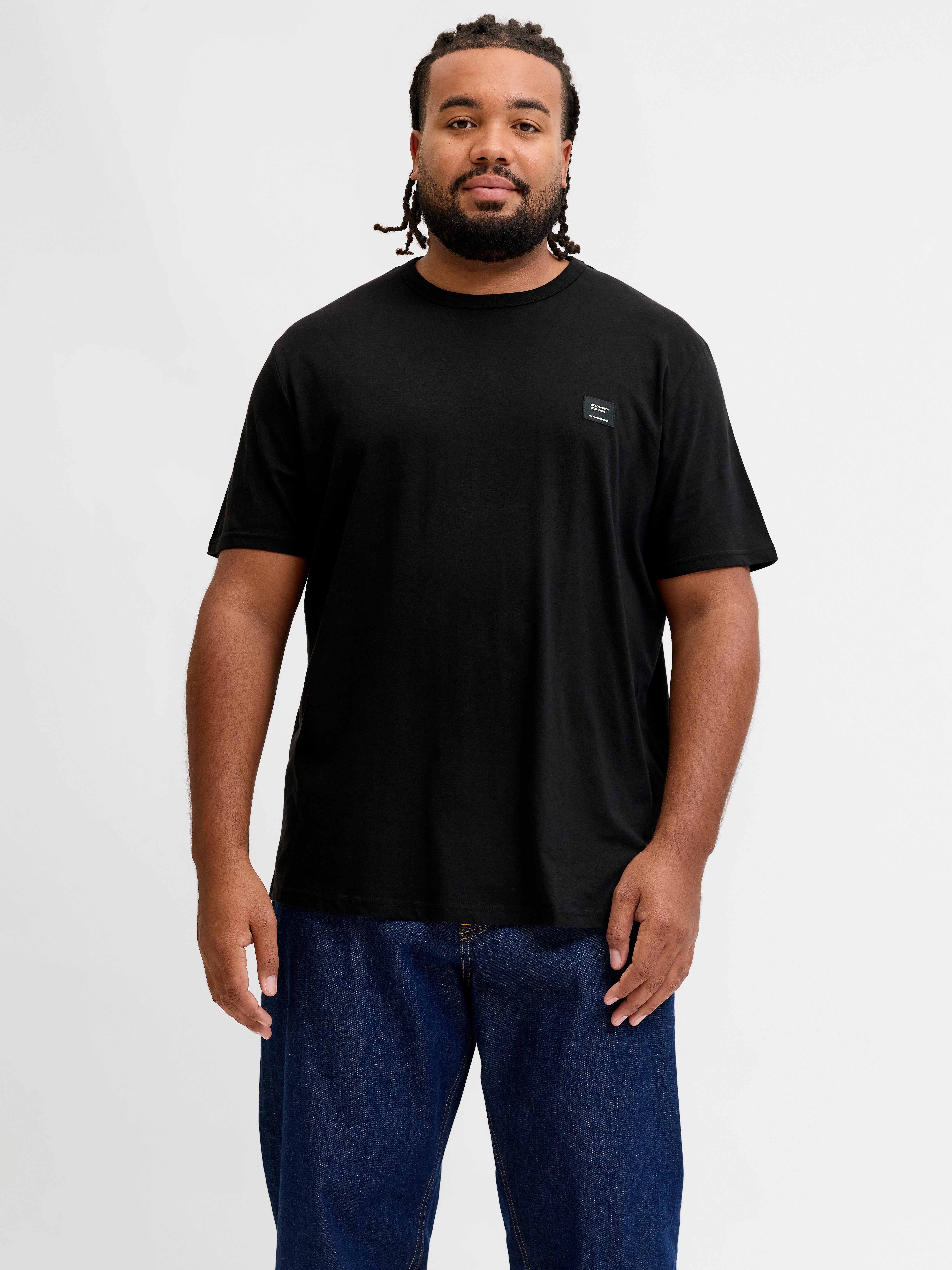 Jack & Jones PlusSize T-Shirt JJCLEVELAND TEE SS CREW NECK PLS Baumwolle, regular fit