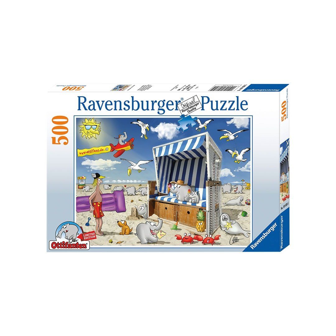 Ravensburger Puzzle Strandkorb Ottifant Puzzle 500 Teile by Ravensburger +  Waalkes, Puzzleteile