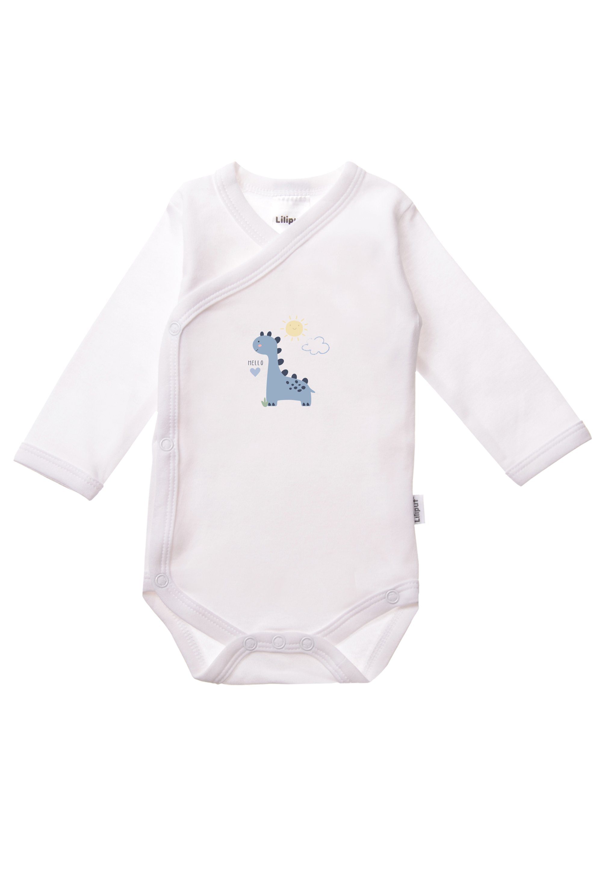 Liliput Wickelbody Dino mit Druckknopfleiste im Doppelpack