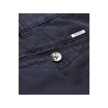 MEYER Stoffhose blau regular (1-tlg)