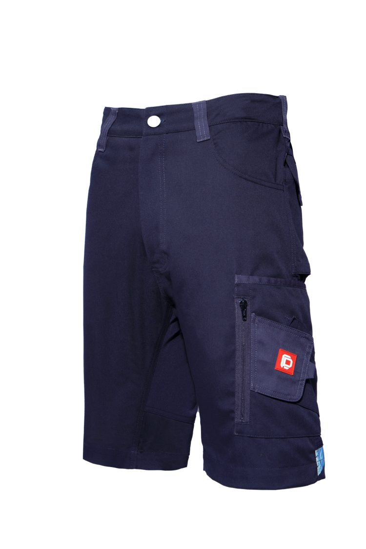 Stretcheinsatz workwear Hinterhose Anthrazit Grau der COMPA an Arbeitsshorts