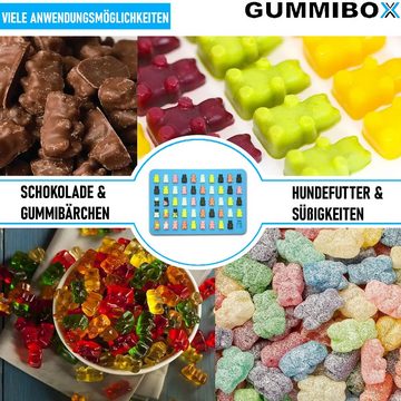 MAVURA Schokoladenform GUMMIBOX Gummibärchenform Schokolade Kinder Eiswürfel, Pralinenform Gießform Fruchtgummi Fondant