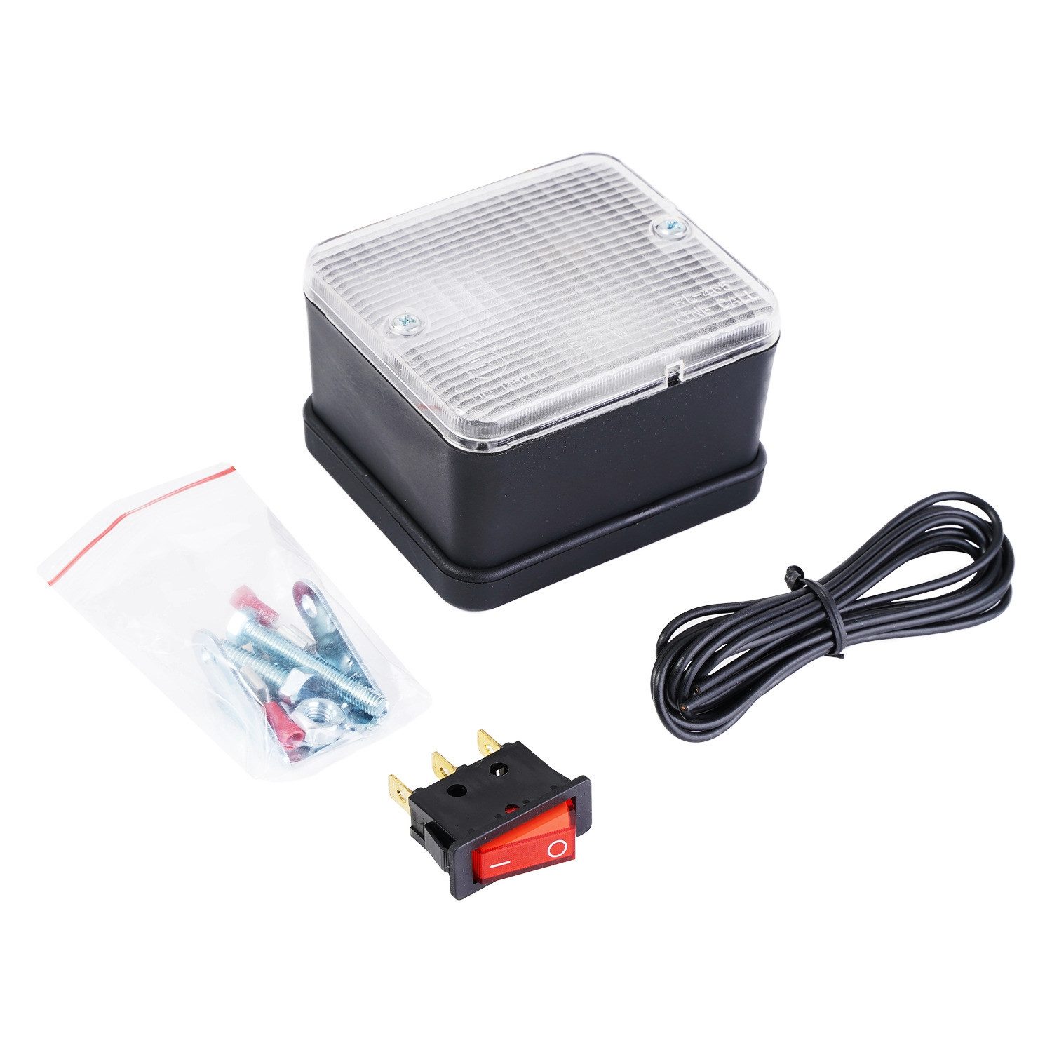 Cartrend Bremslicht PKW Anhänger Rückfahr-Scheinwerfer 12V, Rückfahrlicht,schaltbar, Halogen, weiß, Rückfahr-Leuchte Rückfahrlicht für Anhänger Nutzfahrzeug etc