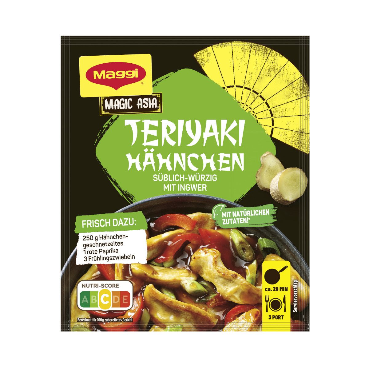 MAGGI Gewürz, Maggi Fix Magic Asia Teriyaki Hähnchen süßlich-würzig Packung 43g