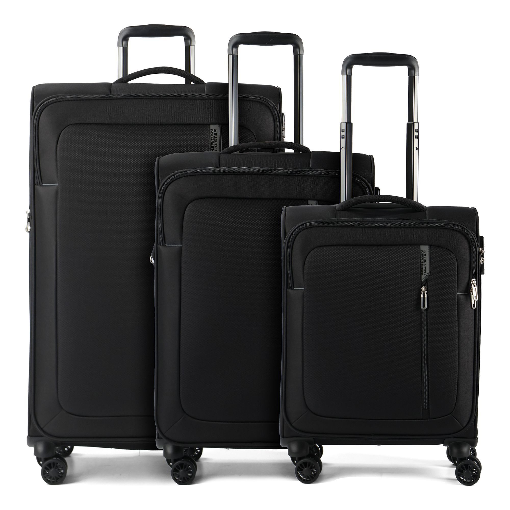 American Tourister® Trolleyset Nitestream, 4 Rollen, (3-teilig, 3 tlg), Polyester