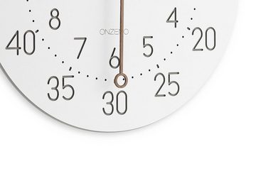 ONZENO Wanduhr THE PRECISE. 29x29x0.5 cm (handgefertigte Design-Uhr)