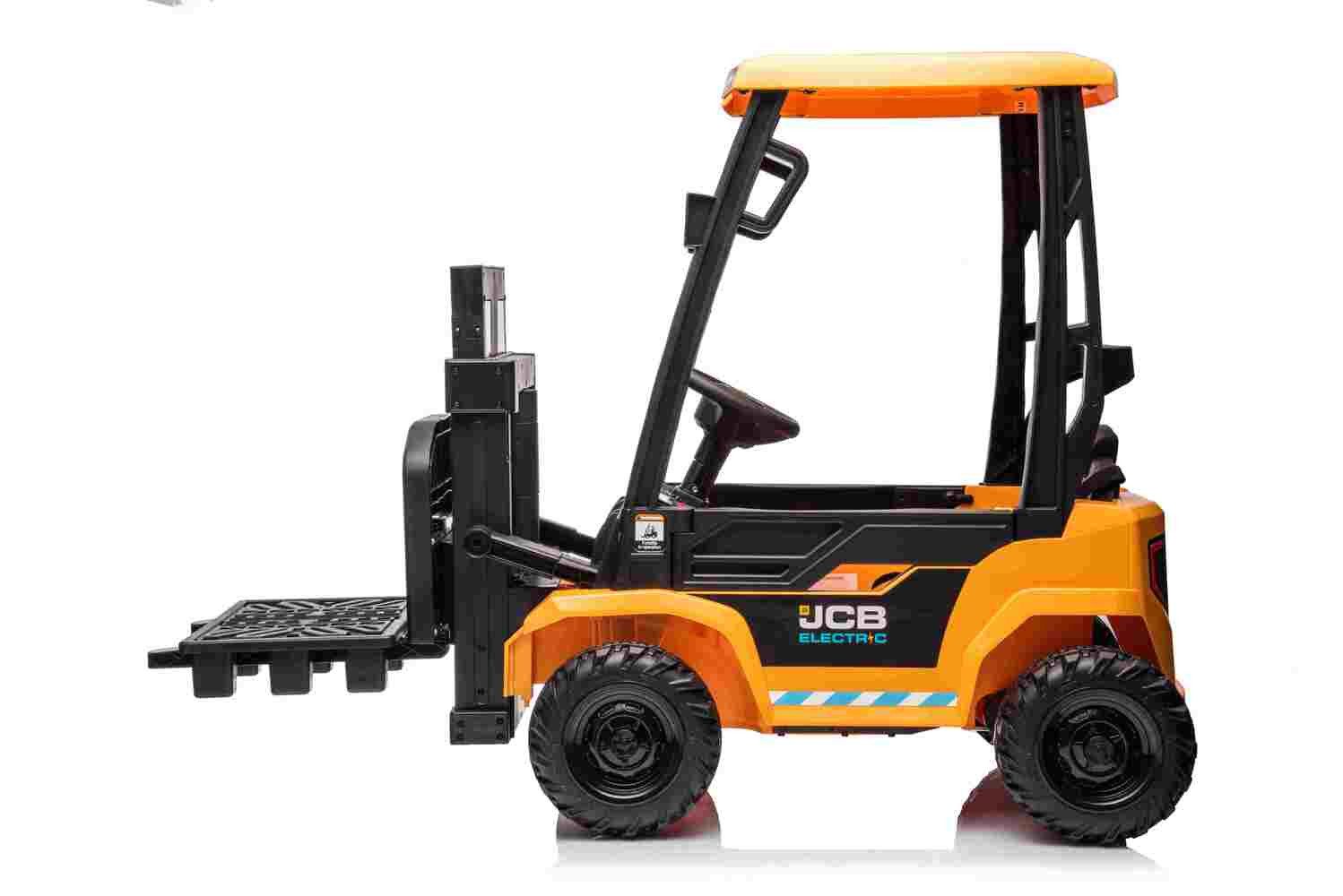 BoGi Elektro-Kinderbagger JCB Stapler Kinderauto Kinderstapler Elektroauto Kinderfahrzeug 12V