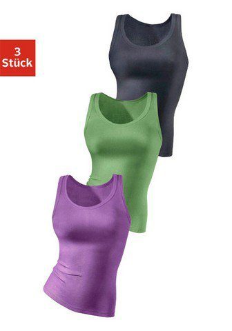 H.I.S Tanktop 3er-Pack, aus weicher Rippqualität aus Baumwolle günstig online kaufen