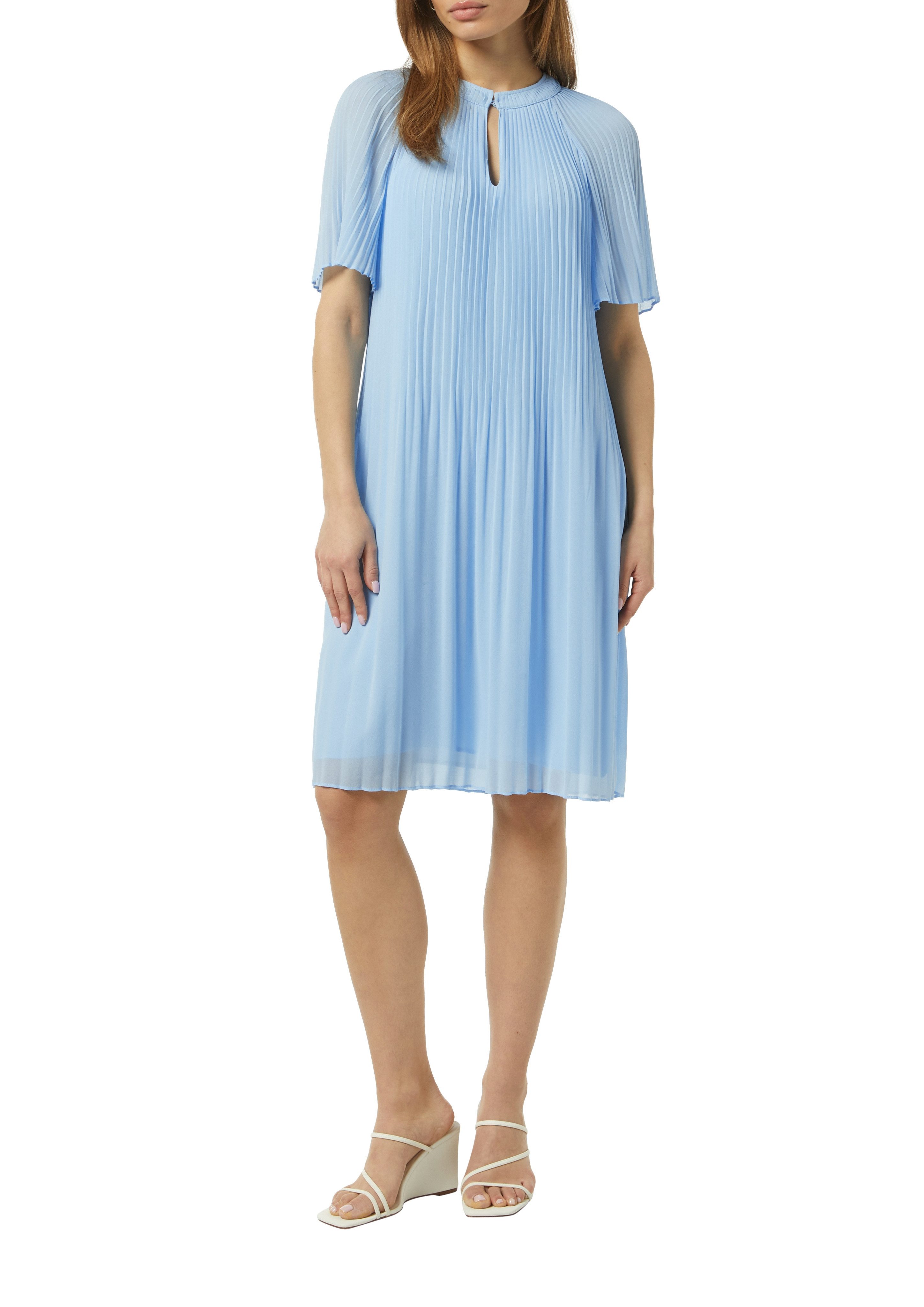 Comma Midikleid aus Chiffon, mit Plissee-Falten günstig online kaufen