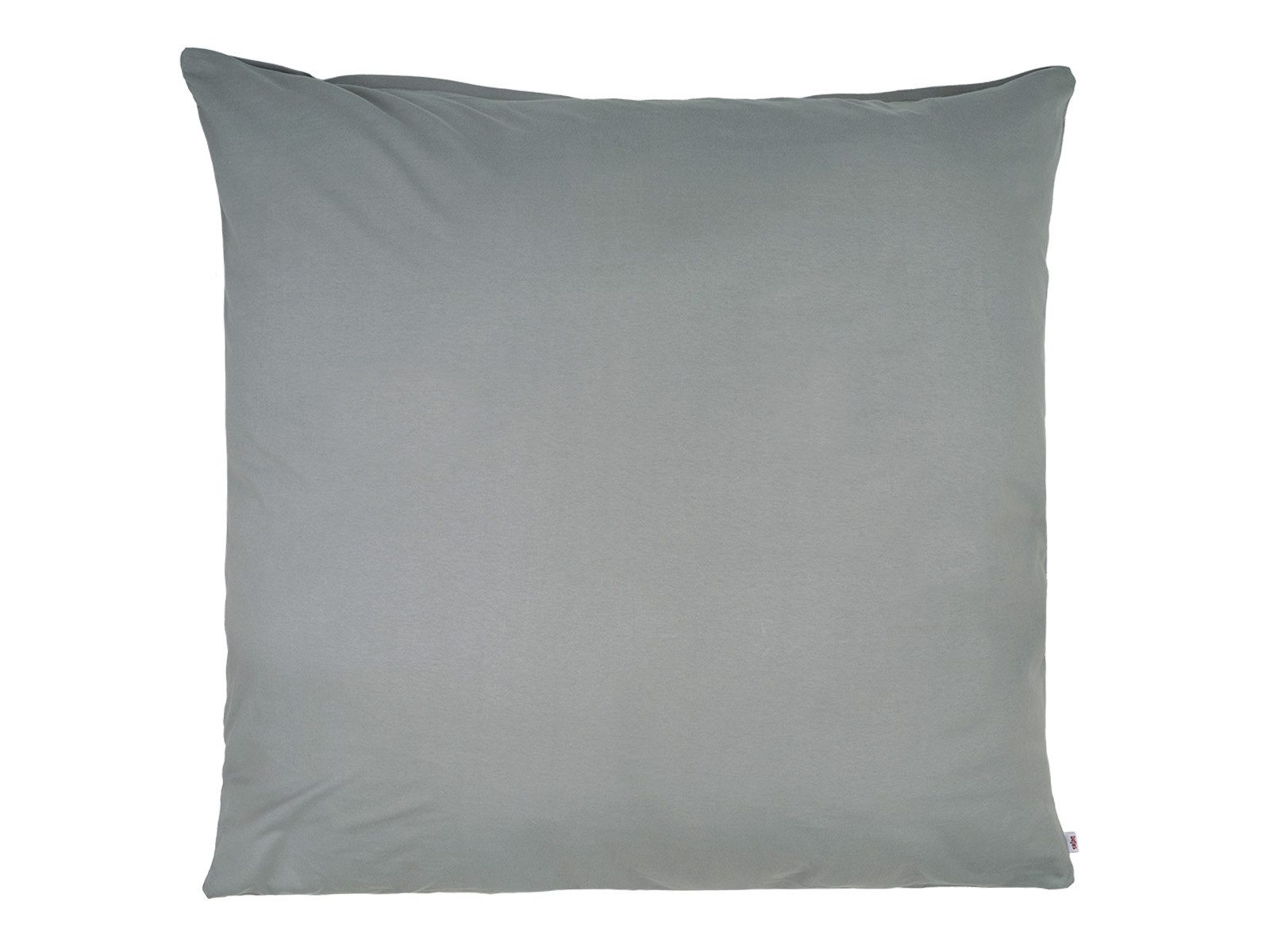 beties Kissenbezüge BasicSoft, (1 Stück), ca. 80x80 cm Jersey 100% Baumwolle (silber-grau)