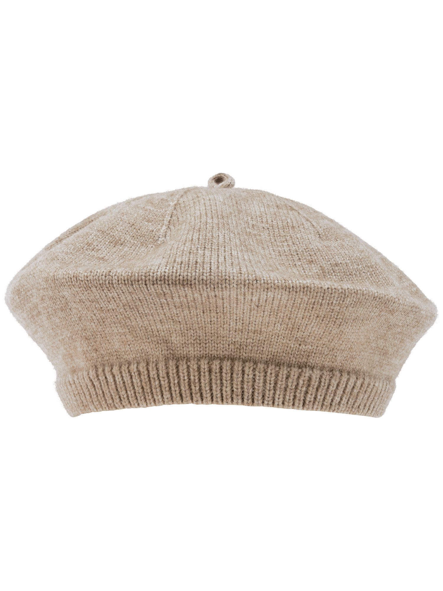 Fraas Strickmütze Baskenmütze mit raffinierten Ziernähten